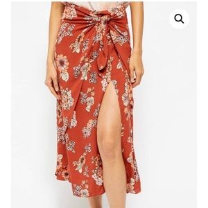 Free People Sunray wrap skirt